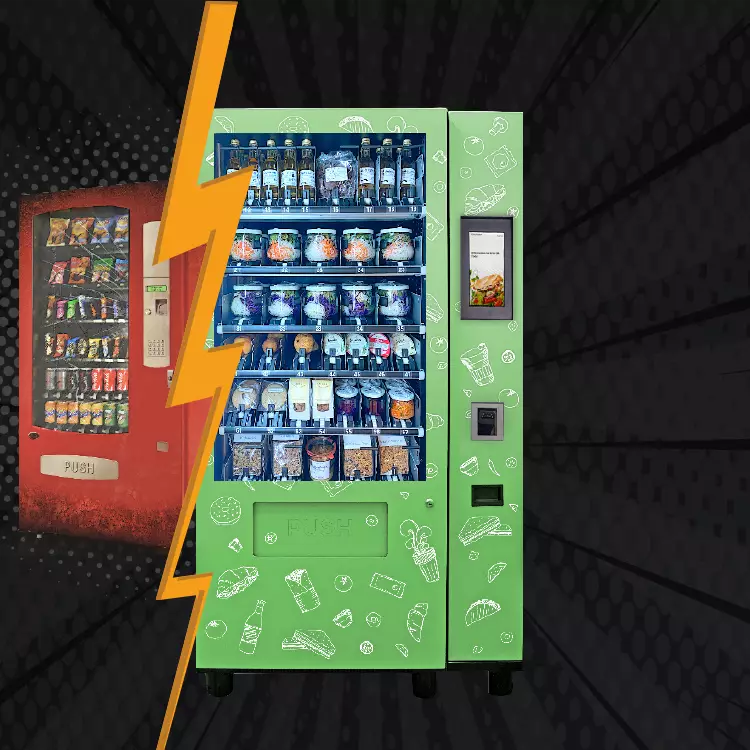 kamasys erlaubt eine gesunde Verpflegung über Verkaufsautomaten . rund um die Uhr